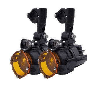 PHARE SECOURS AVEC SUPPORT TYPE ORIGINE BMW AVEC LENS JAUNE