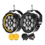 COLIGHT D09 PRO – Phares additionnels LED 4,5″ High/Low Beam + DRL Orange