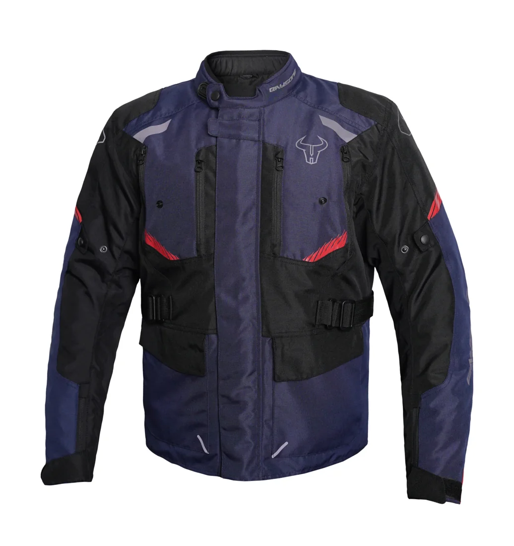 baysone_safari_04 JACKET BAYSONE SAFARI 2.0 NOIR/ROUGE/BLEU – Image 1