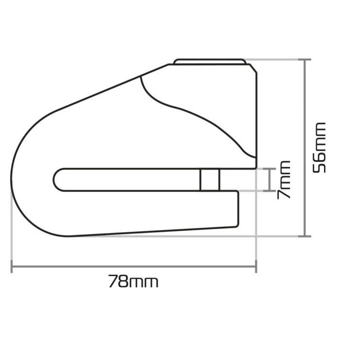 ANTIVOL BLOQUE-DISQUE ALARME OXFORD QUARTZ XA6 - 110 DB – Image 4