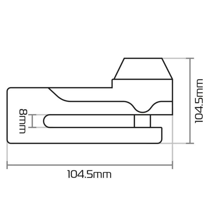 ANTIVOL BLOQUE-DISQUE OXFORD TITAN 10MM – Image 7