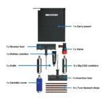 KIT REPARATION PNEU TUBLESS OXFORD CO2 TYRE REPAIR KIT 1 – Image 5
