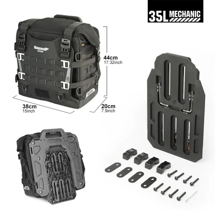 SAC LATERALE RHINOZQLK MECHANIC SERIES 20L / 35L - QUICK RELEASE ETANCHE - Image 2